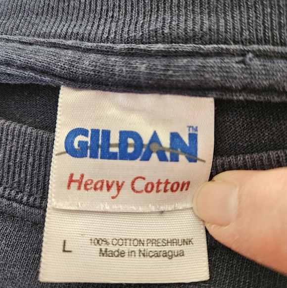 Gildan Michigan Wolverines Blue Tee, Large - Picture 4 of 5